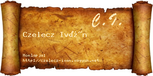 Czelecz Iván névjegykártya